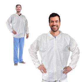 White Disposable Lab Jacket