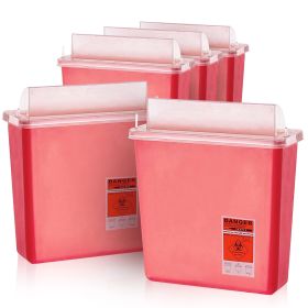 Translucent Red Sharps Container for Home Use