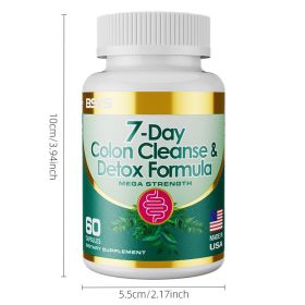 7-Day Colon Cleanse & Detox Formula Capsulese (Option: 1bottle)