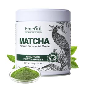 Only Self Pickup-Ceremonial Grade Matcha Green Tea Powder,Premium First Harvest Unsweetened,1 0 0 Pure Matcha ForLattes,Smoothies,and Baking  40g (Option: 1 piece)