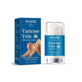 OUHOE Varicose Vein Slimming Cream, Vein Repair Body Care Reduces Leg Muscle Swelling Earthworm Leg Slimming Cream (Option: 40g-66g-3.08*1.58*1.58inch)